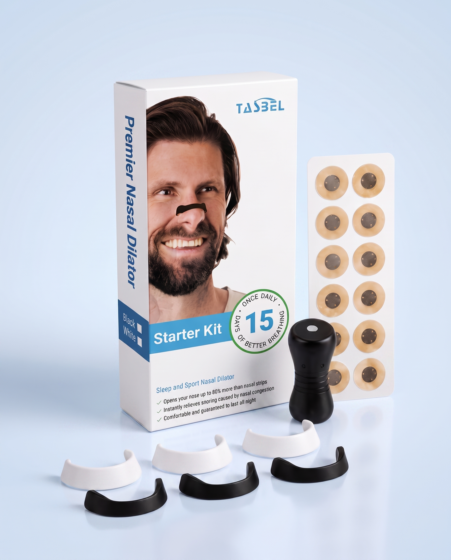 Ed. Limitada | RespiraFlow® Banda Nasal Magnética Antironquidos